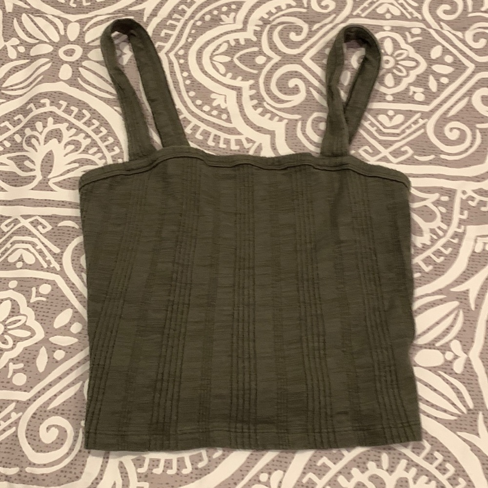 Olive green American Eagle tank top